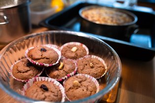 Při pečení se u nás doma občas myslí i na bezlepkovou maminku :)