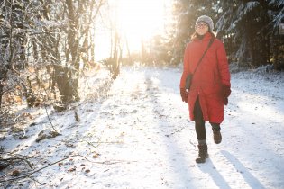 Vyrazili jsme na kopec, a tam - sníh