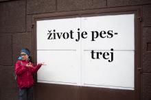 A cestou domů z kočičí kavárny...