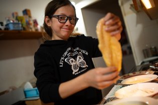 A k večeři dnes podáváme řízečky od Verunky